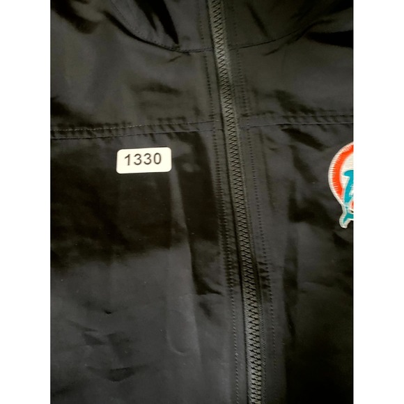 Cutter & Buck Charter Eco Packable Vest Mens Large Black Miami Dolphins Football - Picture 10 of 10